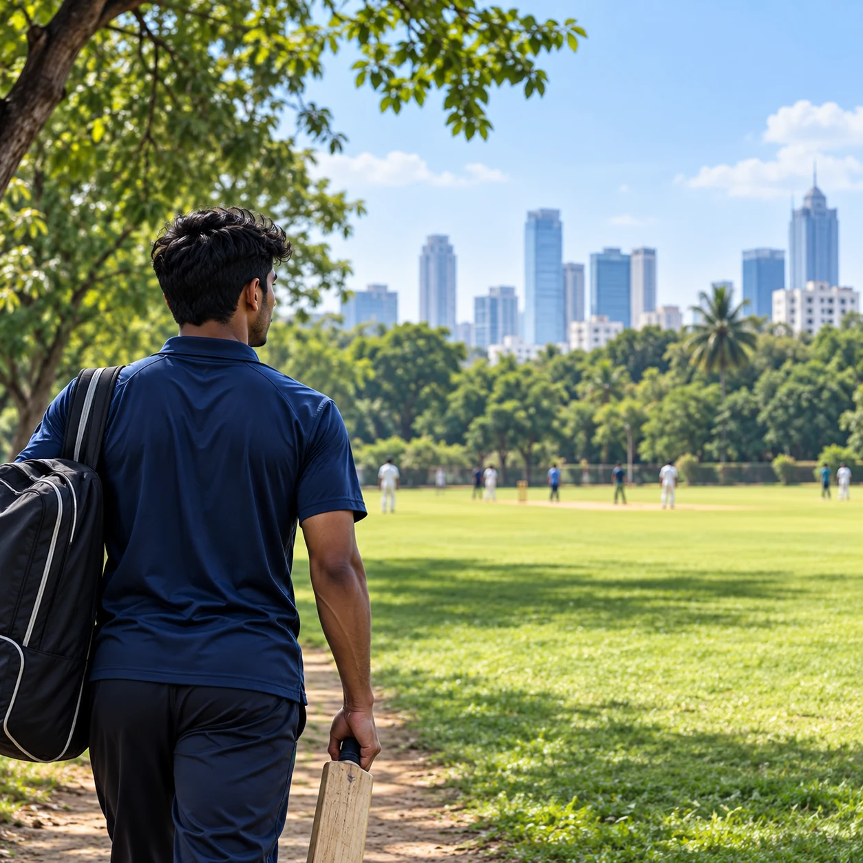 Player looking toward organised cricket