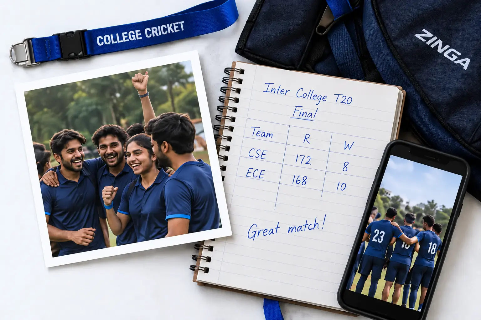 Illustrative college cricket planning