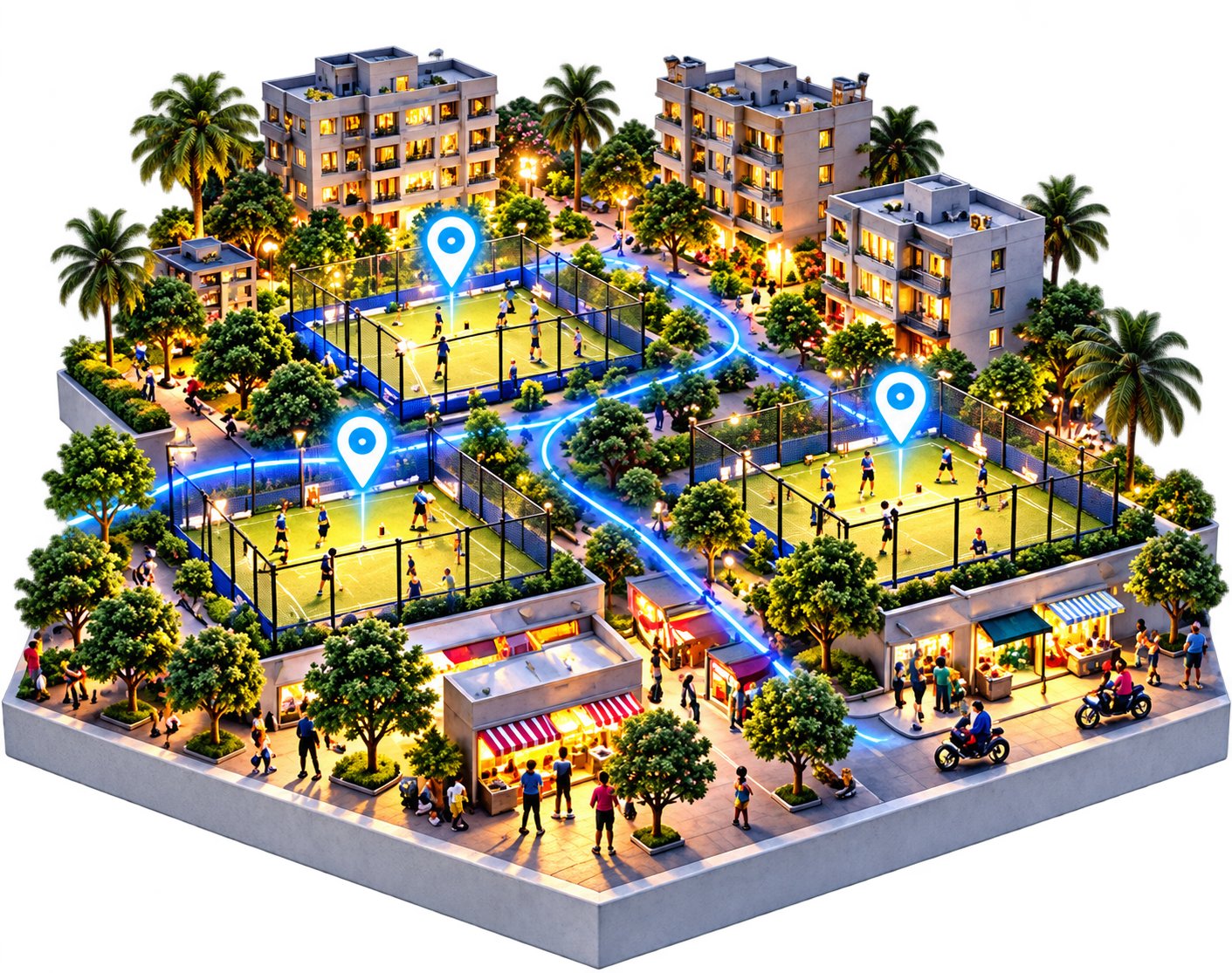 Area Ownership: detailed cricket neighbourhood model