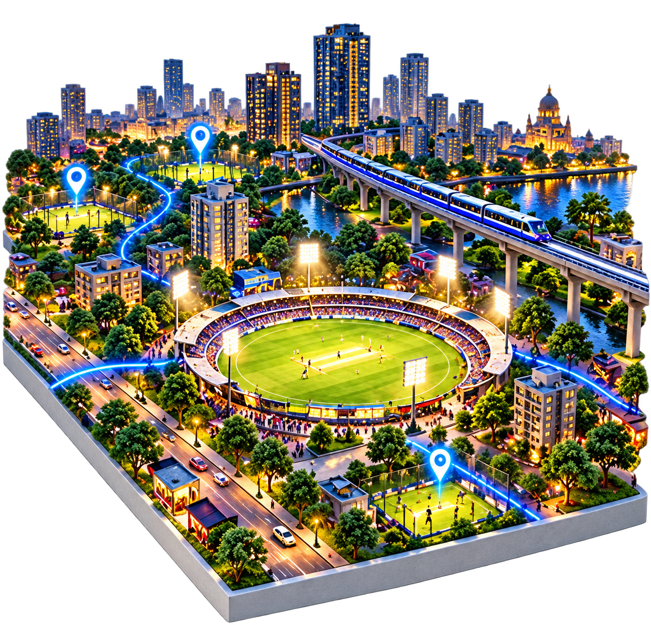 City Ownership: detailed cricket city model
