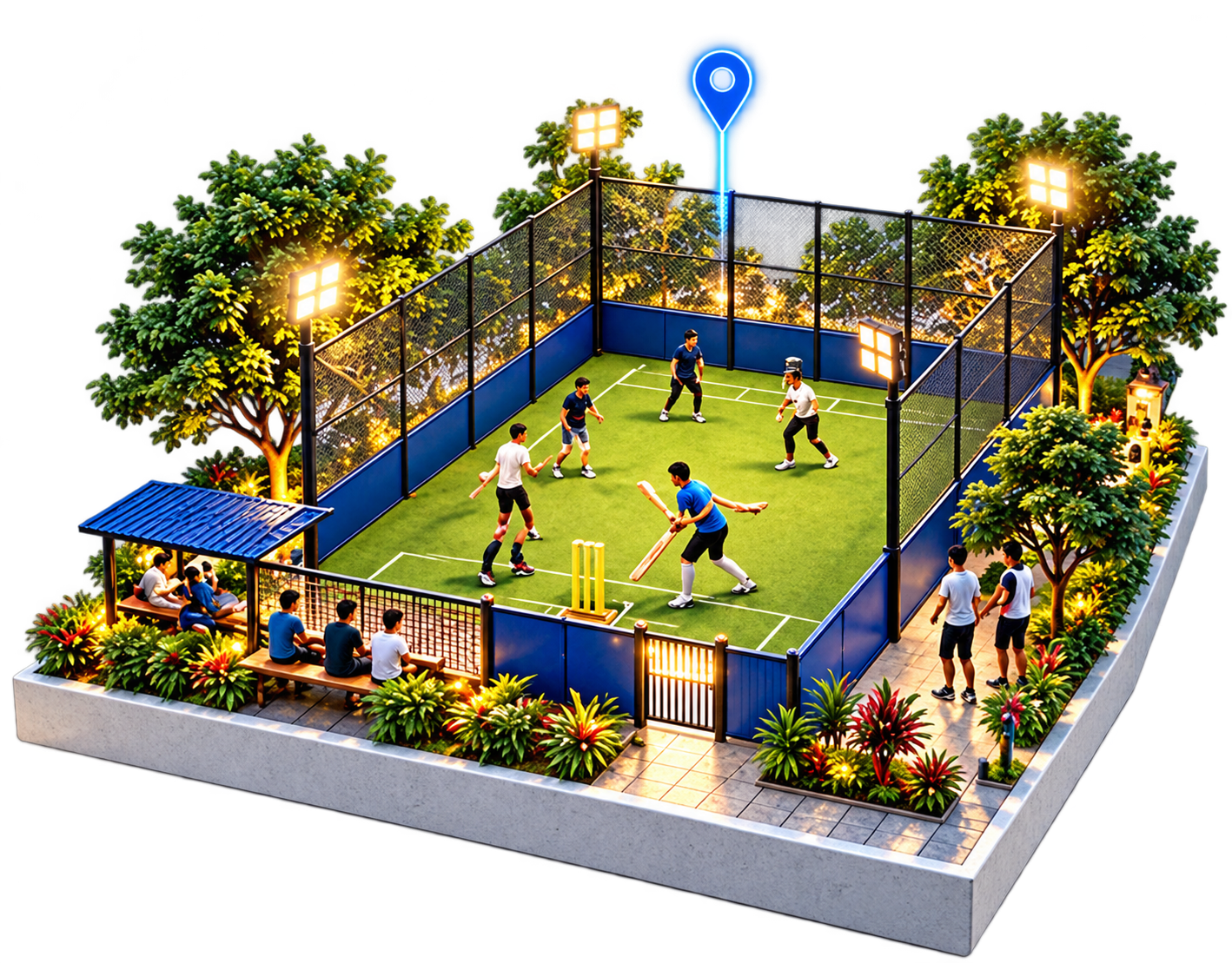 Ground Ownership: detailed cricket ground model
